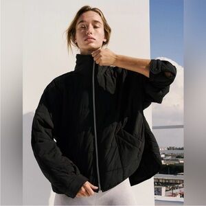 Free People Black Puffer Jacket